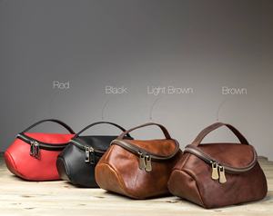 Sac de voyage pratique étanche maquillage cuir petite pochette compacte cadeau LCB-0047 - Product Image 5