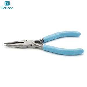 High Quality Stainless Steel Jewelry Pliers Precision Nylon Jaw Flat Bent Nose End Cutting Pincers Hand Tool For <b>Wire</b> Work - Product Image 2