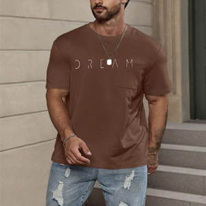 Alta calidad 100% algodón 190gsm verano camiseta de hombre logotipo personalizado estampado de gran tamaño 3D Premium en blanco liso 100% algodón camiseta - Product Image 3