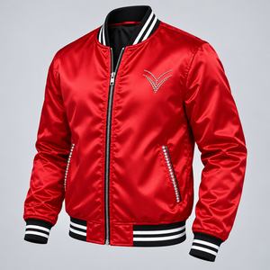 Chaqueta Varsity de Manga Larga con Cuello Alto para Hombre, de Lana y Lona para Invierno, Venta al Por Mayor a Bajo Precio, Fabricantes con OEM - Product Image 2