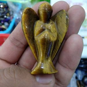 Meilleure Qualité Cristal Naturel Oeil De Tigre Pierre Sculpté Orgone Orgonite Ange En Gros Gemme Guérison Anges Par Aameena Agate - Product Image 3