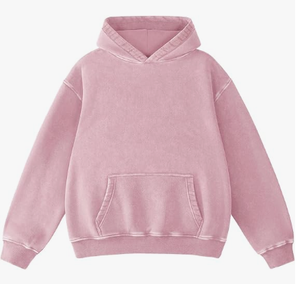 Unisex Light Green Hooded Sweatshirt Full Sleeve Solid Color Casual Loose Fit Cotton Pullover With Side Pockets Autumn Wear - Product Image 2