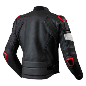 Blouson de moto décontracté pour homme SASPORTS LEAGUE en cuir PU, col montant, fermeture éclair frontale, coupe-vent, respirant, écologique, 320g - Product Image 5
