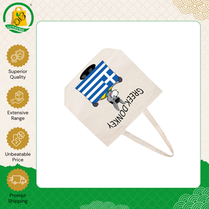 Sacs de courses en toile imprimés écologiques avec poignée intégrée, design élégant et motif de logo personnalisé, pour un usage quotidien - Product Image 2