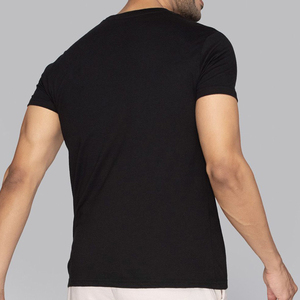 เสื้อยืดผู้ชายผ้าฝ้าย 100% ราคาส่ง แขนสั้น คอกลม เสื้อยืดลำลองเรียบง่ายสำหรับผู้ใหญ่ พร้อมลายโลโก้แบบเรียบ - Product Image 4