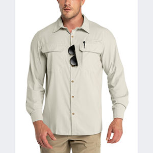 เสื้อเดินป่าโพลีเอสเตอร์ 100% สำหรับผู้ชาย เดินป่า ปีนเขา ล่าสัตว์ เสื้อลำลอง เสื้อผู้ชาย ใช้ได้ทั้งภายนอกและภายใน เสื้อเดินป่าสำหรับผู้ชาย - Product Image 1