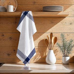 Ensemble de torchons de cuisine en coton réutilisables, haute absorption, séchage rapide, doux, écologiques, pour la maison, les restaurants, les hôtels - Product Image 1
