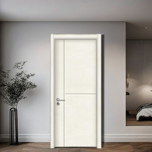 Оптовая продажа, высокое качество, бестселлер, внутренняя дверь для дома, МДФ, белая дверь, деревянная дверь для подвалов и вилл - Product Image 4
