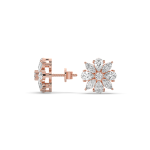 Pendientes de Diamantes de Laboratorio de 1.54Ct con Formas Múltiples (Pera, Marquesa, Redonda) en Oro de 10K y 14K, Ligeros, Exclusivos, Inventario de Boutique - Product Image 3