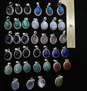 Pendentifs breloques ethniques légers en forme de cœur en corail plaqué argent pour fêtes - Product Image 4