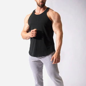 Black Men's Fitness Tank Top High Quality Comfortable Plain <b>Singlet</b> for Workout XL Size Wholesale at Low Price Luxury Gear - Product Image 4