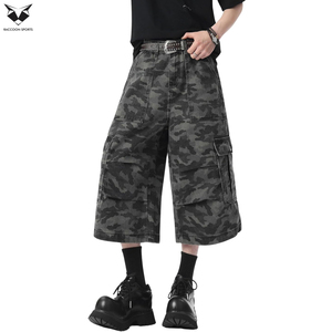 Pantalones Cortos de Mezclilla para Hombre, Diseño Personalizado, Estilo Urbano, Corte Recto, Casual, Lavado Claro, Verano 2026, Última Tendencia, Alta Calidad - Product Image 3