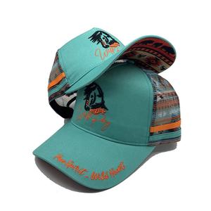 หมวกแก๊ปทรงทรัคเกอร์คุณภาพสูงแบบออสเตรเลีย 5 ชิ้นส่วน 2 แถบข้างลายทาง - Product Image 4