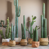 Approvisionnement d'usine vente chaude à la main Cactus en pots plantes artificielles pour la décoration intérieure extérieure décoration bureau désodorisant