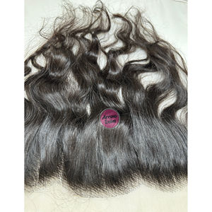 Arrow Exim Cabello Humano Ondulado Indio Virgen con Encaje Frontal de Una Sola Capa, Color Natural, 150% de Densidad, 60-70g, Sin Caída - Product Image 3