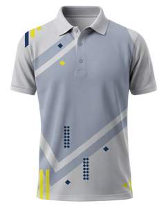 Camiseta Polo Gris Claro Personalizada para Hombre, Manga Corta, Estampado Gráfico, Ropa Deportiva Informal, Transpirable, de Poliéster, para Golf, Tenis, Entrenamiento - Product Image 1