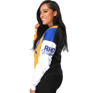 เสื้อสเวตเชิ้ตปักลายเชนิลล์แบบกำหนดเองของ Sigma Gamma Rho สำหรับผู้หญิง เสื้อคอกลมพรีเมียมลายตัวอักษรกรีก สวมใส่สบายๆ สไตล์แฟชั่นชมรม - Product Image 3