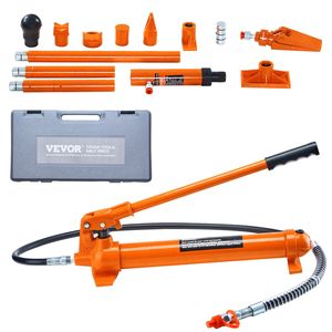Kit de Reparación de Carrocería Porta Power de 10 Toneladas con Gato Hidráulico Portátil y Manguera de Aceite de 4.6 Pies/1.4 m, Estuche de Almacenamiento Incluido - Product Image 1