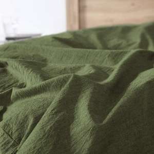 Parure de lit 3 pièces en coton avec housse de couette et taies d'oreiller à boutons pour lits king, queen et twin, garnissage doux, usage quotidien pour la maison et l'hôtel - Product Image 3