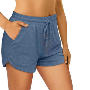 Shorts décontractés pour femmes à usage extérieur, prix de gros, logo personnalisé, cordon de serrage, légers, 100 % coton, séchage rapide, haute qualité - Product Image 2
