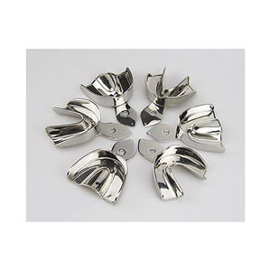 Juego de 6 Bandejas de Impresión Dental de Acero Inoxidable de Grado Médico para Medición de Mandíbula, Fuente de Alimentación Manual, Certificación CE, de Grip Surgical - Product Image 1