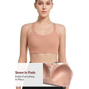 Soutien-gorge de sport haute performance Solid Trader Advanced Moisture Control, coupe sans couture, coussinets amovibles, pour entraînement et fitness - Product Image 3