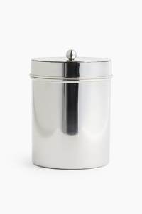 Contenedor de Almacenamiento de Especias de Acero Inoxidable con Tapa Hermética, Diseño Cilíndrico Minimalista para Conservación de Alimentos en la Cocina - Product Image 1