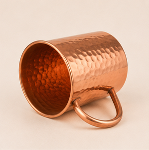 Pure Copper Moscow Mule Mug Hammered Finish Authentic Solid Copper Drinking <b>Cup</b> for Cocktail Beer and <b>Cold</b> Beverages - Product Image 3