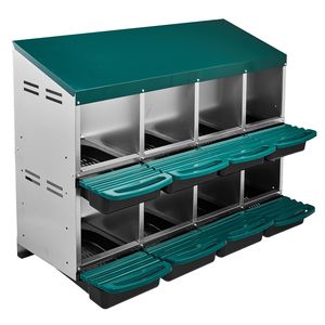 Nido per Galline a 8 Scomparti Montabile a Parete, Facile Raccolta delle Uova, Pratico Strumento per Nidificazione - Product Image 1