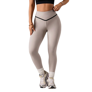 Leggings de yoga taille haute pour femme, effet ventre plat, extensibles, pour entraînement, gym, course, fitness, tenue de sport, compression douce, usage quotidien - Product Image 1