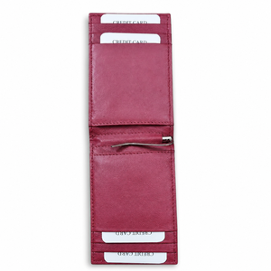 Multi Coloured Leather Wallet for Men Bifold Card <b>Holder</b> Wallet with <b>ID</b> Window and Multiple Card Slots - Product Image 1