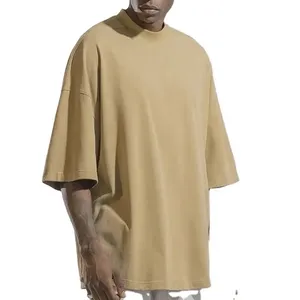 T-shirt Homme Oversize de Haute Qualité, Grammage Lourd, Personnalisable, en Polyester Vierge, Imprimé sur Mesure, Pas Cher, pour Football - Product Image 3