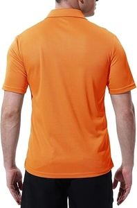 Polo en tricot côtelé gris pour homme, manches courtes, grande taille, vêtements décontractés - Product Image 4