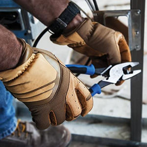 Fabricants directs d'usine, gants de travail en cuir de qualité supérieure, couleurs et designs demandés par les clients, gants de travail en cuir résistants. - Product Image 4