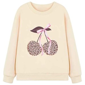Light Blue Women's Jersey Hooded Sweatshirt Digital Printed <b>Bow</b> Front Logo Regular Fit Long Sleeve Casual Autumn Cotton Knitted - Product Image 5