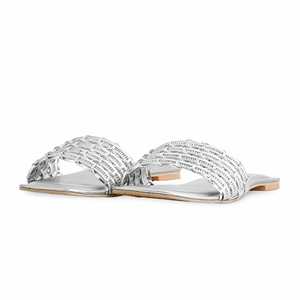 <b>Silver</b> Fancy Sports for <b>Slippers</b> FN7825 - Product Image 3