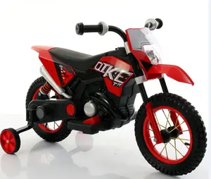 מותאם אישית לילדים חשמלי אופניים/ילד חשמלי תלת אופן צעצוע רכב moto 6V 390 מנוע עם מגניב אור ומוסיקה