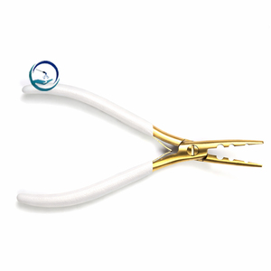 Pince à extensions capillaires en acier inoxydable de haute qualité à 3 trous pour l'application et le retrait de perles et de micro/nano anneaux - Product Image 5