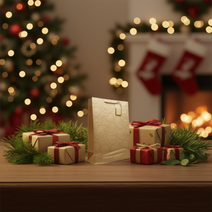 Borsa regalo ILAN 30x42x12cm taglia L con motivo decorativo per regali - Product Image 3