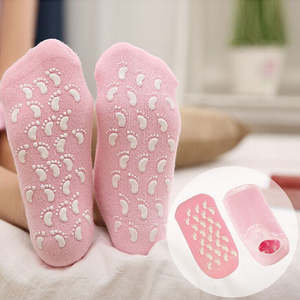 En gros : Masque pour les pieds en silicone aux huiles essentielles, Soin hydratant pour les pieds, Couvre-pieds, Chaussettes plates en gel, Chaussettes en gel - Product Image 5