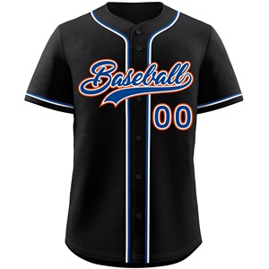 Camiseta de Béisbol Naranja Personalizada con Nombre y Número del Equipo, Ropa Deportiva con Botones, 100% Poliéster, Secado Rápido, Servicio OEM de Verano - Product Image 4
