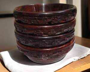 Bols de cuisine en bois modernes, faits à la main, polis et écologiques, bols de service de qualité supérieure - Product Image 3