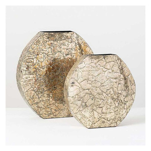 Jarrón Decorativo de Aluminio Hecho a Mano, Jarrón de Metal de Arte Moderno para Decoración de Mesa de Sala de Estar - Product Image 2
