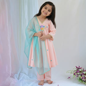 Kurtis de Algodón de Primera Calidad con Mangas Largas y Trabajo Artesanal para Vestidos Étnicos Festivos de Moda Disponibles a Precio de Mayoreo - Product Image 3