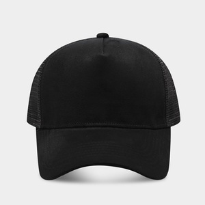 5 Panel Trucker Caps Custom logo Blank Suede Trucker <b>Hats</b> - Product Image 3