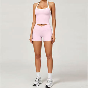 2 Piece Women Tracksuit Yoga Set Gym Clothing Sportswear Push Up Workout Running High Waist Leggings Fitness Outfits Sports Suit - Product Image 5