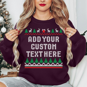Ropa Navideña Personalizada, Sudadera de Alta Calidad para las Fiestas, Venta al por Mayor, Sudadera con Cuello Redondo y Estampado Personalizado, Prendas de Invierno - Product Image 6