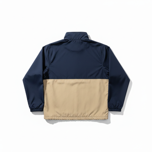 Wholesale Custom Men's Windbreaker <b>Jacket</b> Two Tone Color Block Outdoor Sportswear Lightweight Casual Zip Up Windproof Coats - Product Image 2