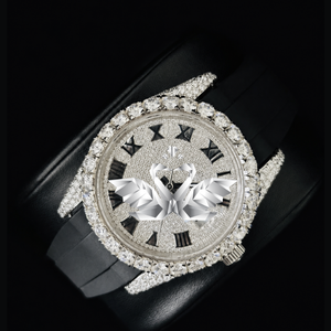 Custom Made Moissanite Diamond Watch Men Luxury Full Stone Setting Wristwatch - Product Image 3