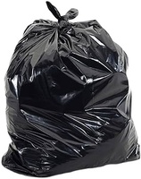 Bolsa de basura de galón de polietileno biodegradable ecológica para exteriores, bolsa de basura Industrial negra grande, rollos de sacos de basura de plástico